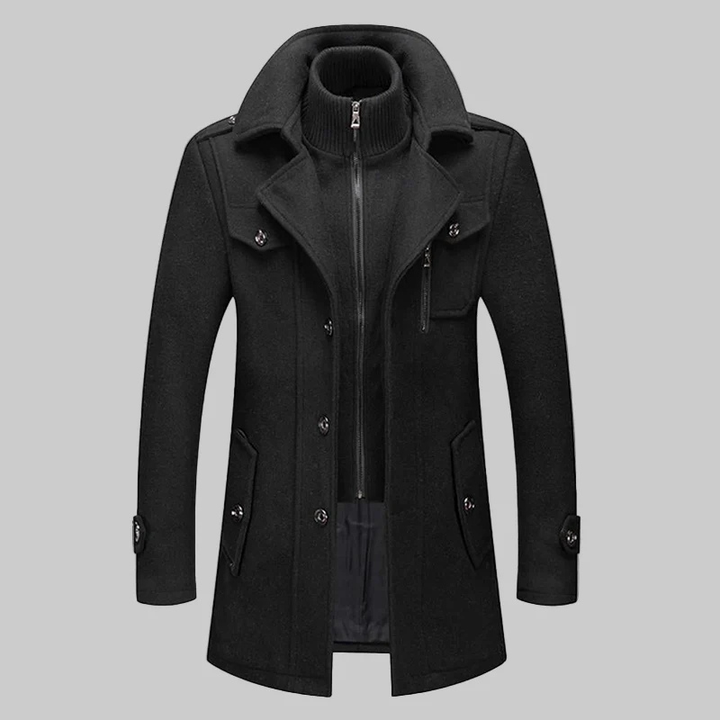 Men's Winter Long Sleeve Coat for Cold Weather