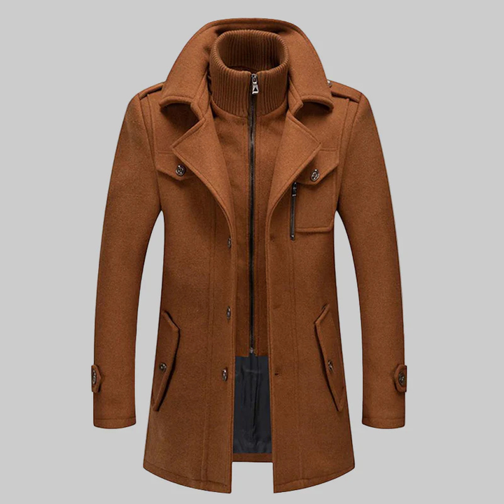 Men's Winter Long Sleeve Coat for Cold Weather