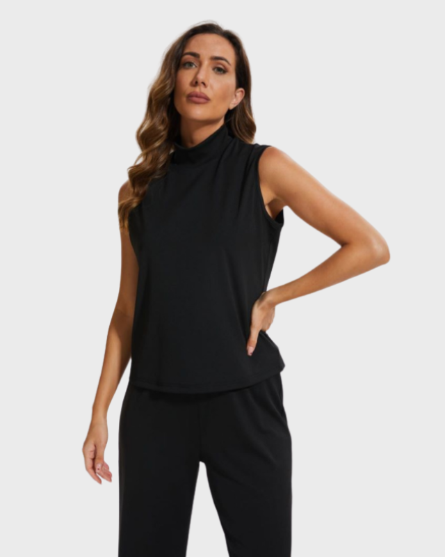 Women’s Cropped Pant Lounge Set with Wide-Leg Fit
