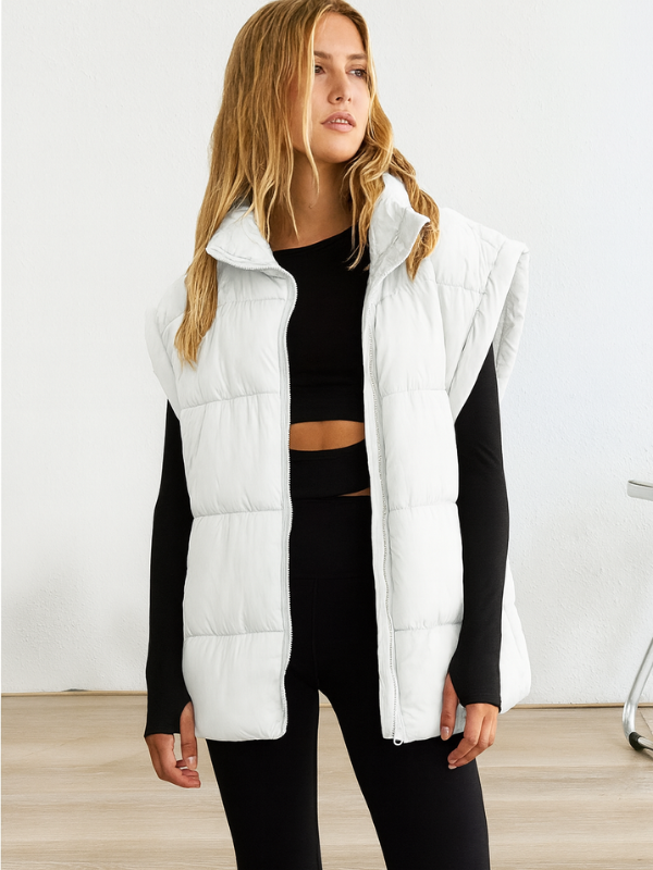 Women's Puffer Down Vest for Cold Weather Layering