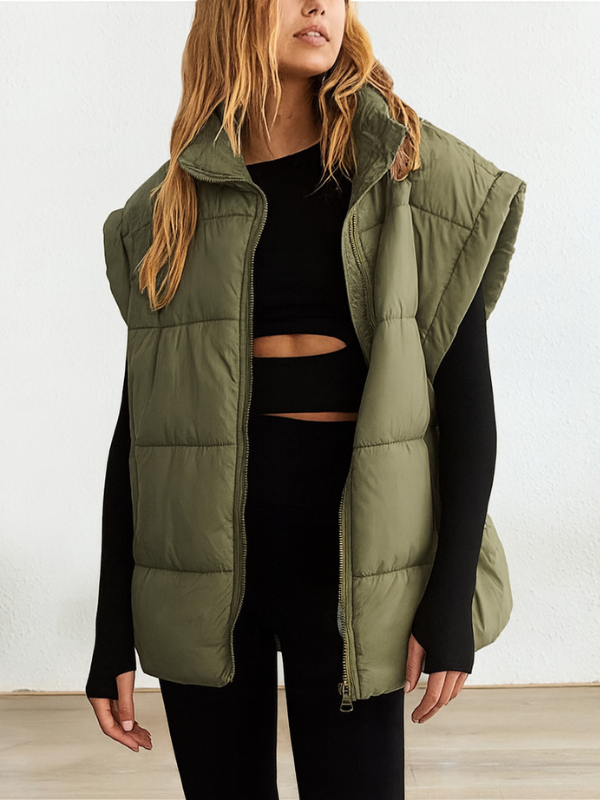 Women's Puffer Down Vest for Cold Weather Layering
