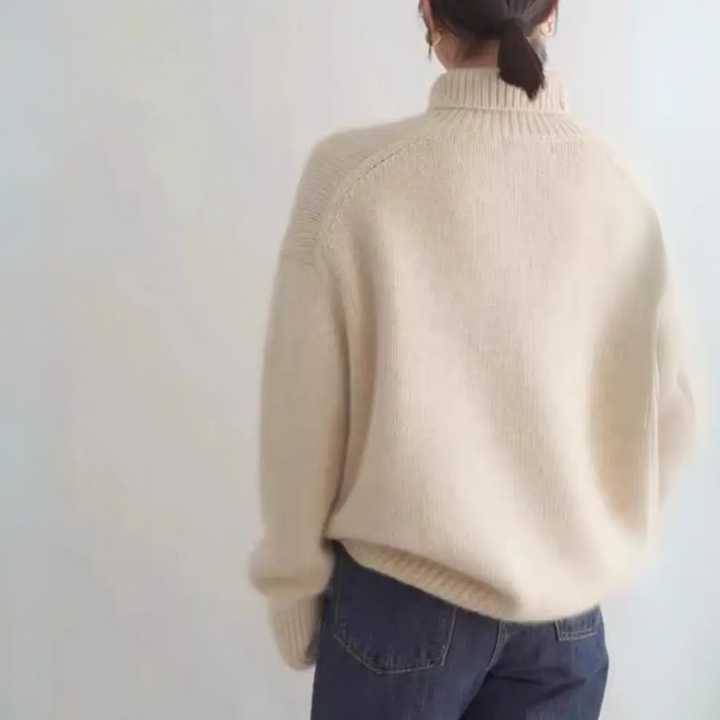 Oversized Women's Cashmere Turtleneck Sweater