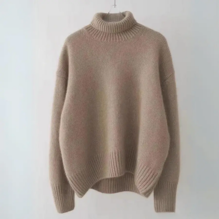 Oversized Women's Cashmere Turtleneck Sweater