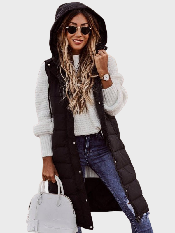Women’s Quilted Knee-Length Vest