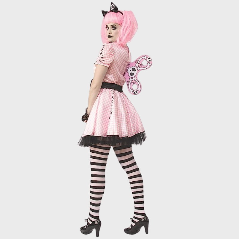 Pink Skelly Halloween Costume for Women