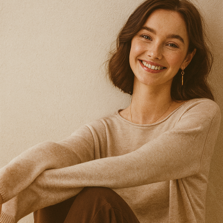 Round Neck Women's Sweater