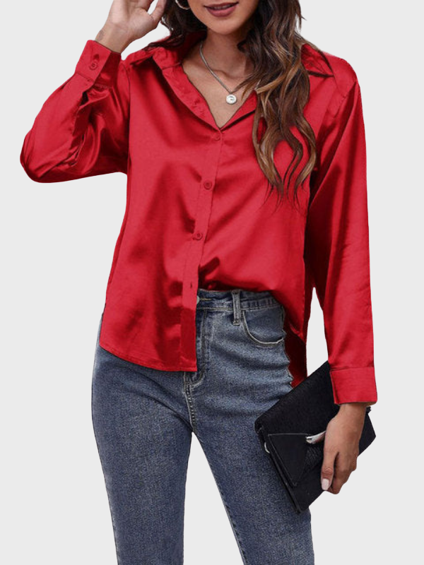 Women’s Classic Long-Sleeve Blouse - Casual Fit