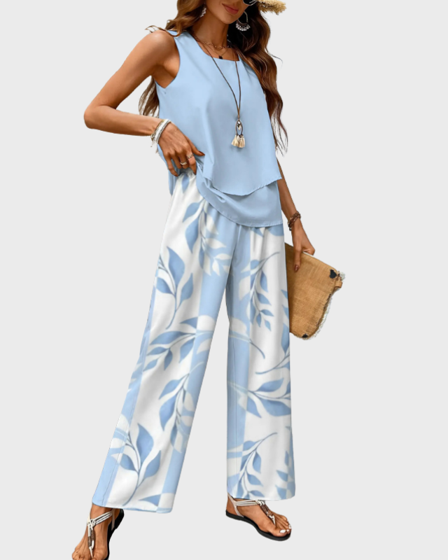 Women’s Summer Two-Piece Set with Lightweight and Tailored Fit
