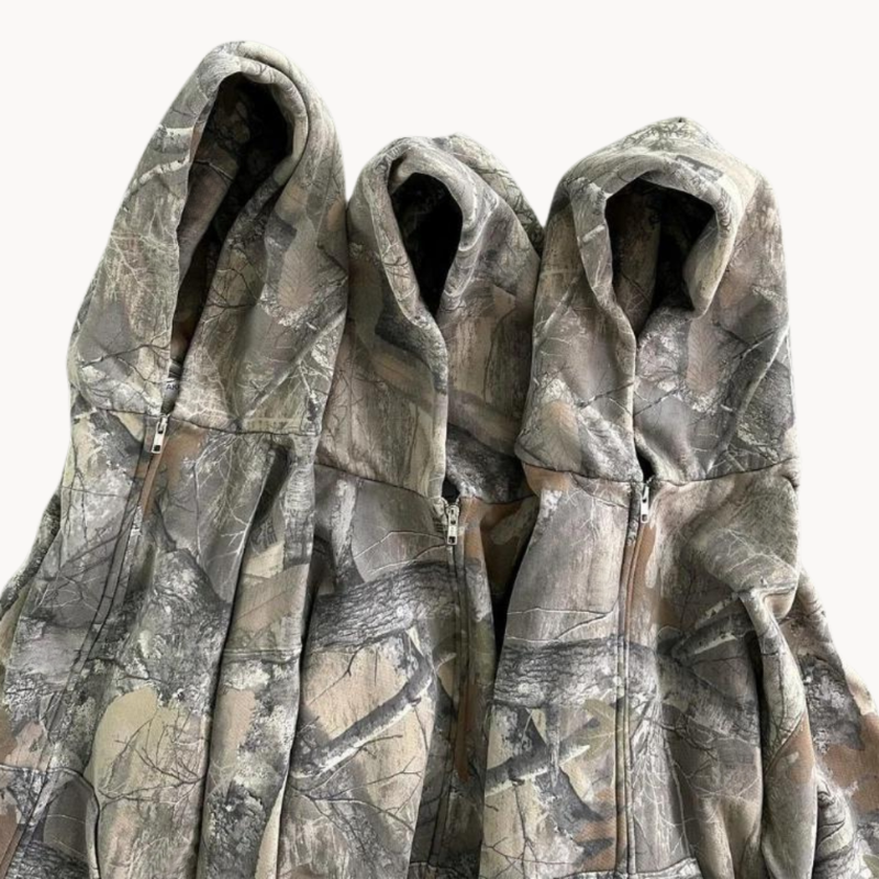 Women's Oversized Hoodie Camouflage for Casual Style