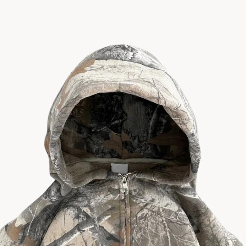 Women's Oversized Hoodie Camouflage for Casual Style