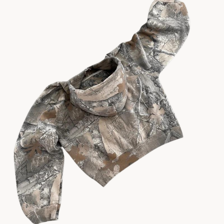 Women's Oversized Hoodie Camouflage for Casual Style