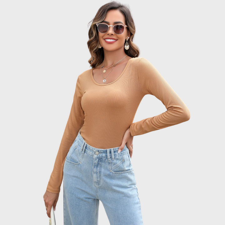 Cobie | Women's Round Neck Long Sleeve T-Shirt