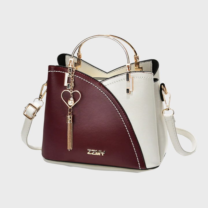 Women’s Patchwork Design Structured Handbag
