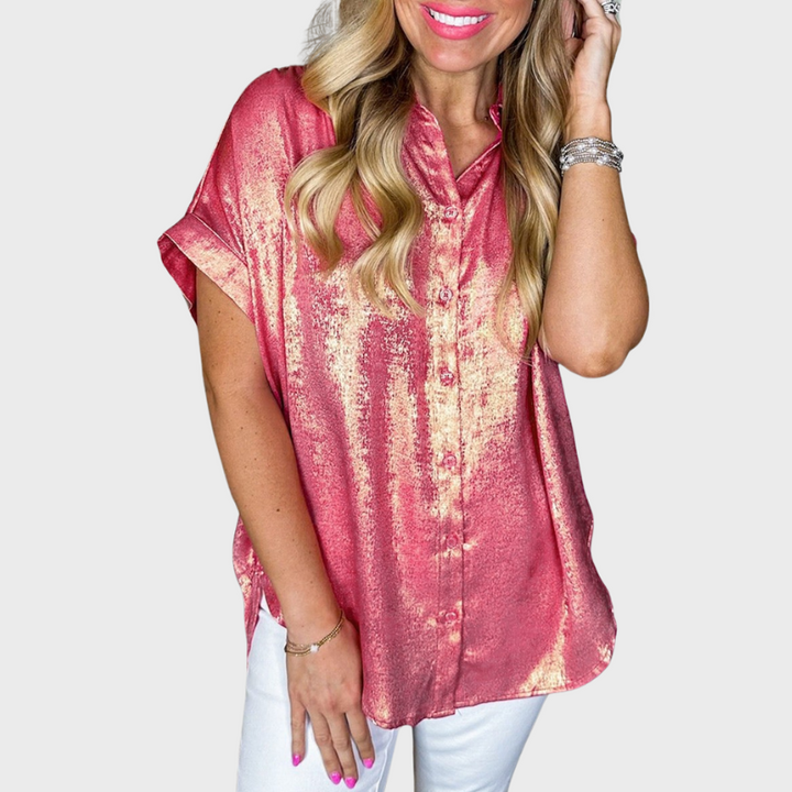 Madison | Women's Short Sleeve Button Up Shirt