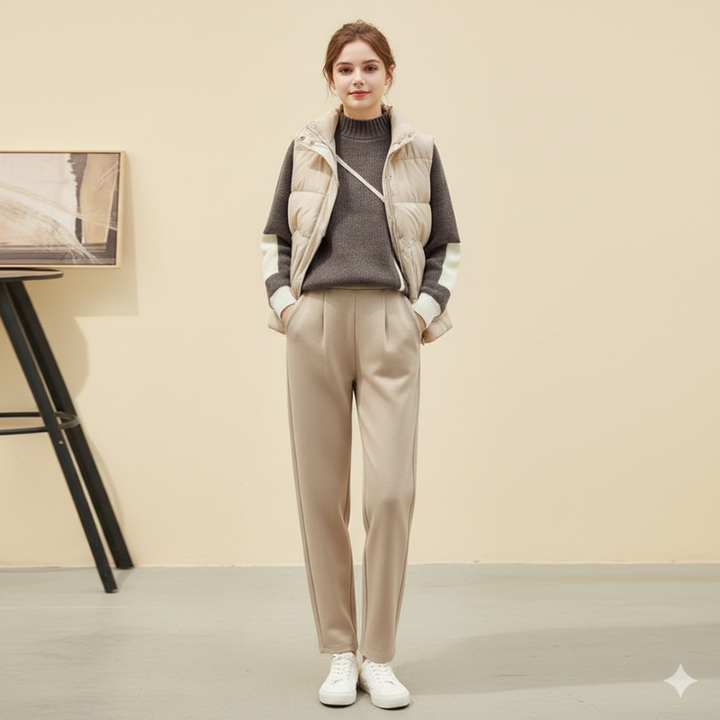 Women's 3-Piece Outfit Set – Pants, Vest & Sweater