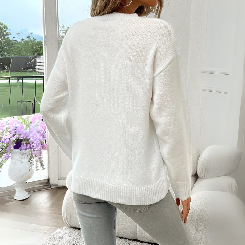 Women's American Flag Crewneck Sweater