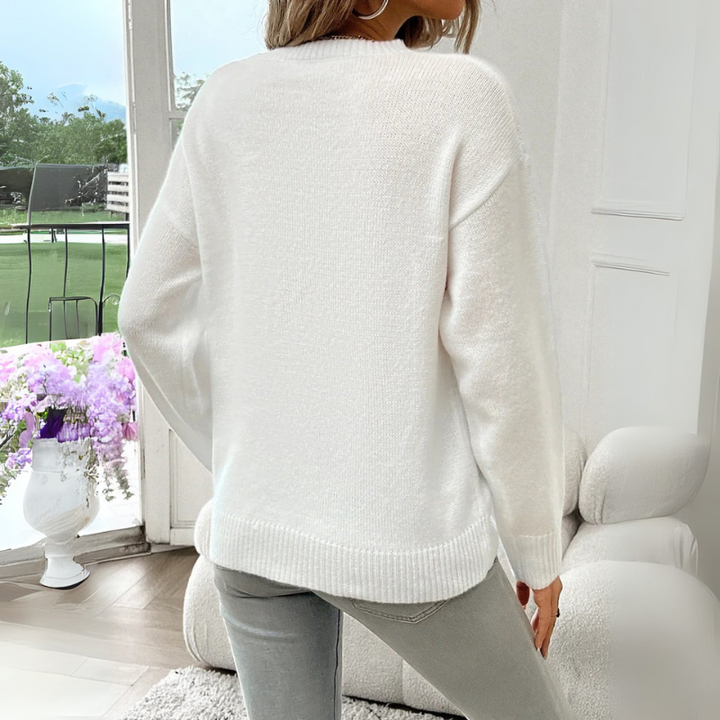 Women's American Flag Crewneck Sweater