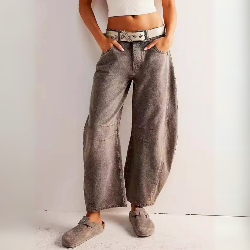 Women’s Barrel Jeans – Trendy Denim Pants for Stylish Outfits