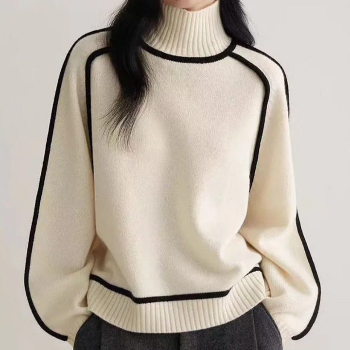 Women's Turtleneck Sweater – Elegant Classic Knit Pullover