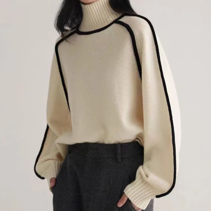 Women's Turtleneck Sweater – Elegant Classic Knit Pullover