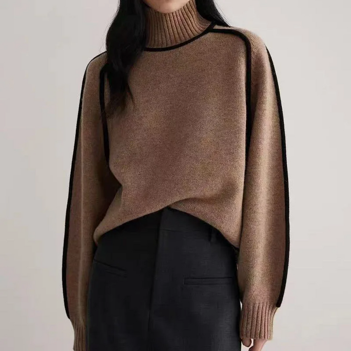 Women's Turtleneck Sweater – Elegant Classic Knit Pullover