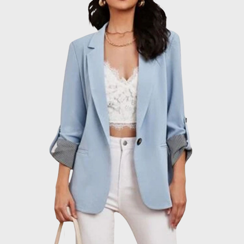 Women's Blazer 3/4 Sleeve Casual Jacket - Elegant Style