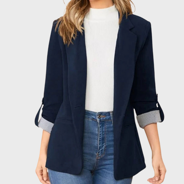 Women's Blazer 3/4 Sleeve Casual Jacket - Elegant Style