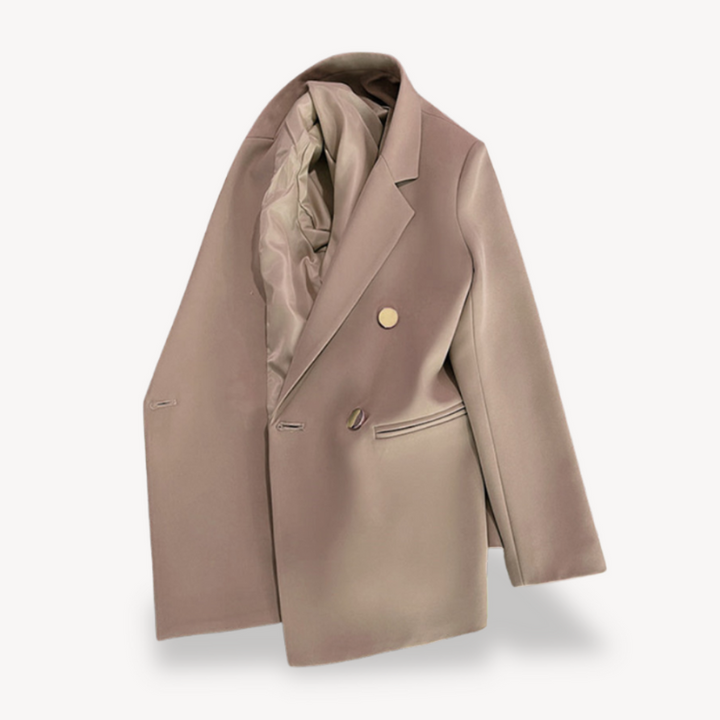 Women's Blazer Double-Breasted for Elegant Professional Style