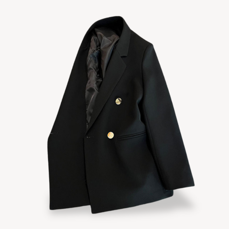 Women's Blazer Double-Breasted for Elegant Professional Style