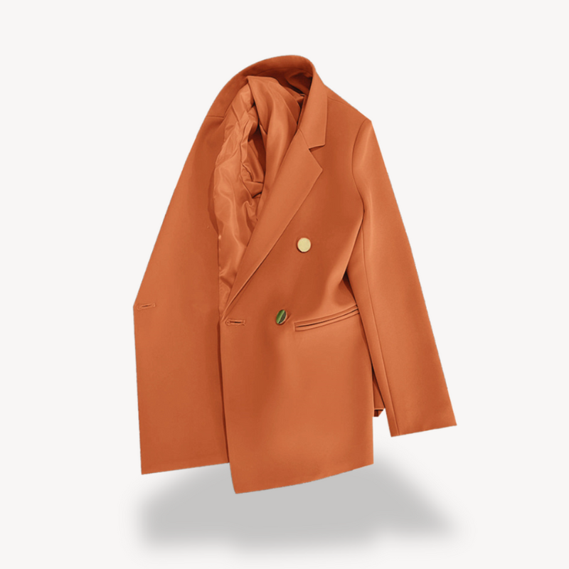 Women's Blazer Double-Breasted for Elegant Professional Style
