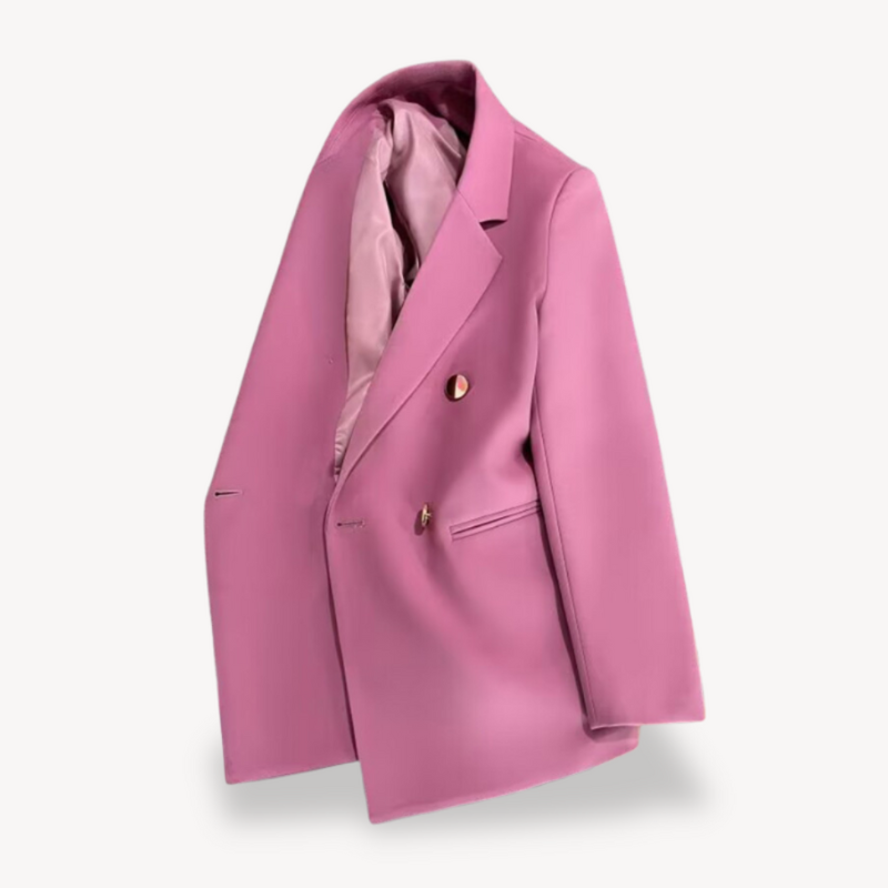 Women's Blazer Double-Breasted for Elegant Professional Style