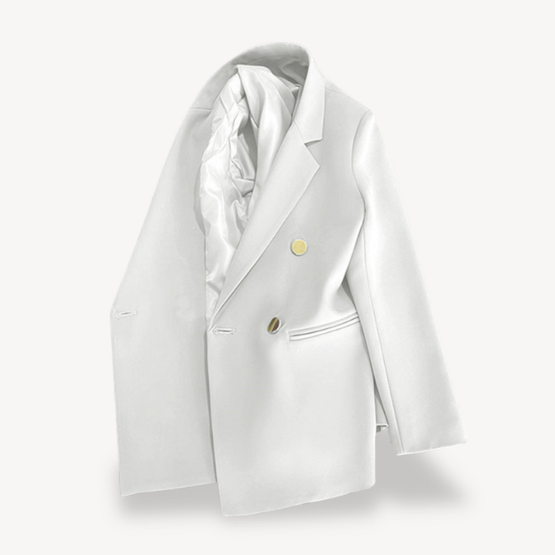 Women's Blazer Double-Breasted for Elegant Professional Style