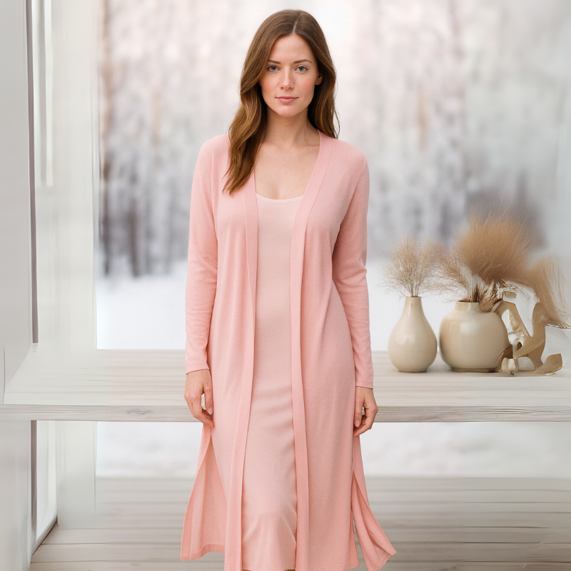 Women's Cardigan Sweater Open Front Layering Piece