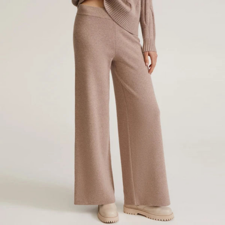 Women's Cashmere Sweater Set with Cable-Knit Details