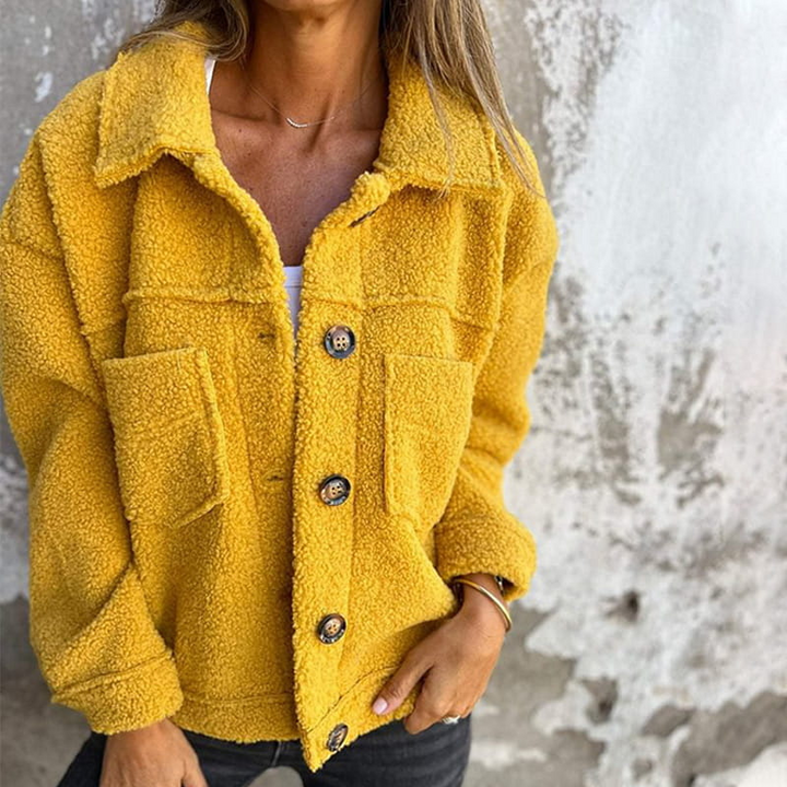 Women's Casual Jacket with Inner Lining – Loose Fit