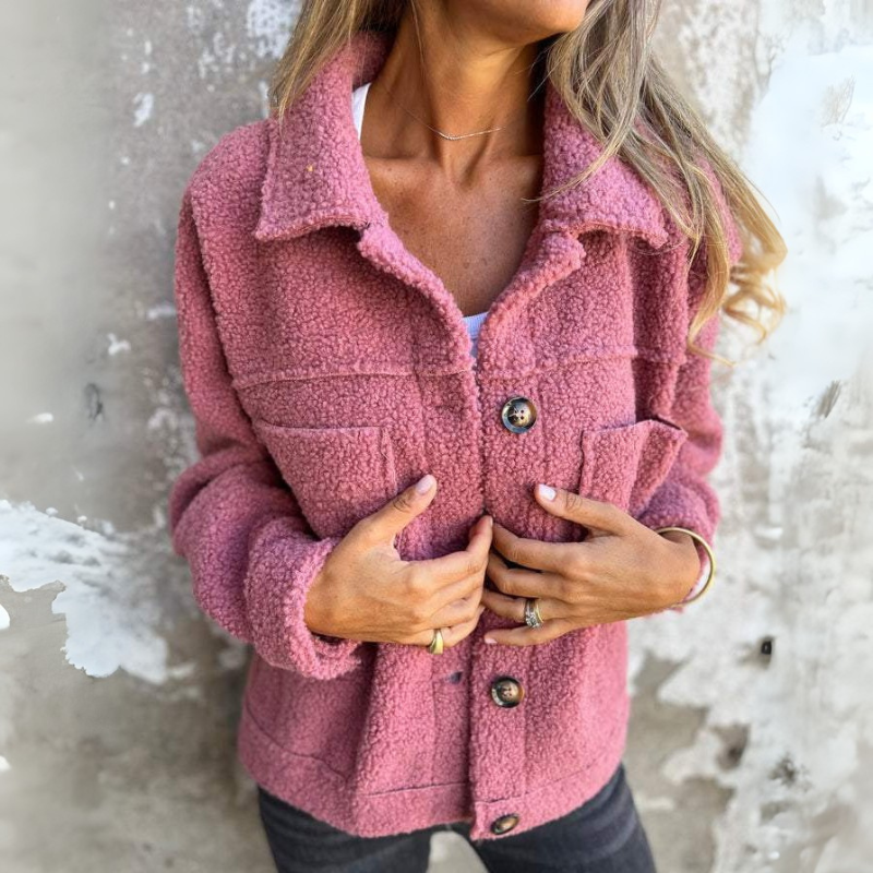 Women's Casual Jacket with Inner Lining – Loose Fit