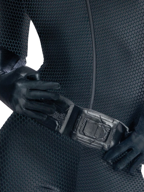 Women's Catwoman Costume - Stylish Halloween Outfit with Mask, Gloves, and Accessories