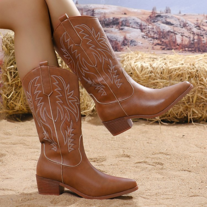 Women's Cowboy Ankle Boots – Modern Cowgirl Style