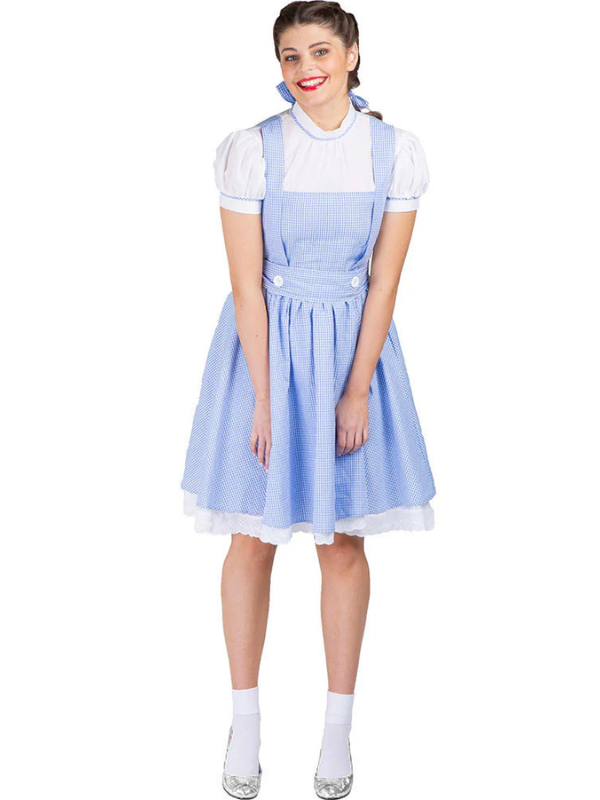 Women's Deluxe Dorothy Halloween Costume - Classic Gingham Dress for Women's Halloween Costumes