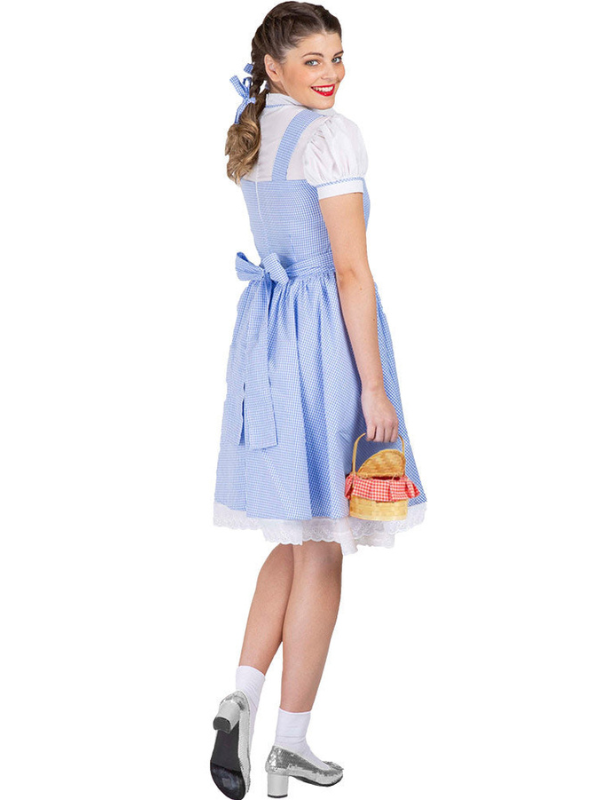 Women's Deluxe Dorothy Halloween Costume - Classic Gingham Dress for Women's Halloween Costumes