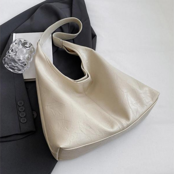 Women's Designer Shoulder Bag – Vintage Handbag with Zipper
