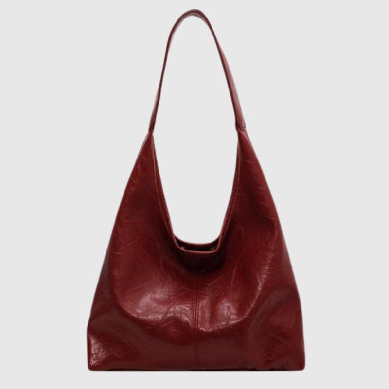 Women's Designer Shoulder Bag – Vintage Handbag with Zipper