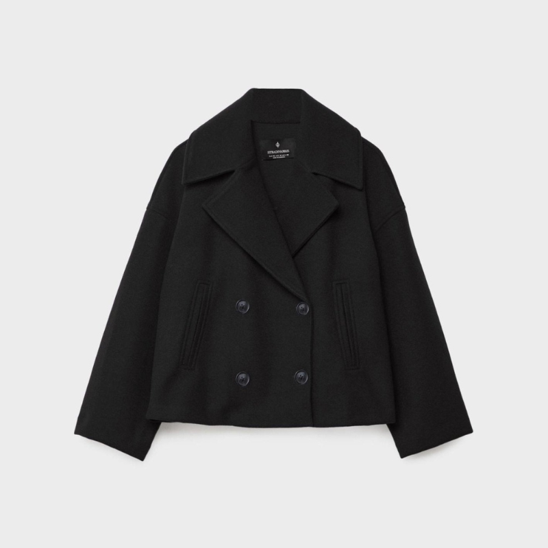 Women's Double-Breasted Short Jacket – Tailored Casual & Formal Style