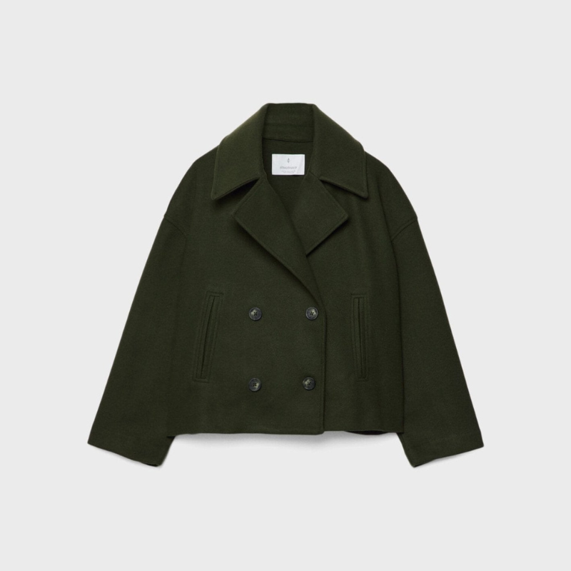 Women's Double-Breasted Short Jacket – Tailored Casual & Formal Style