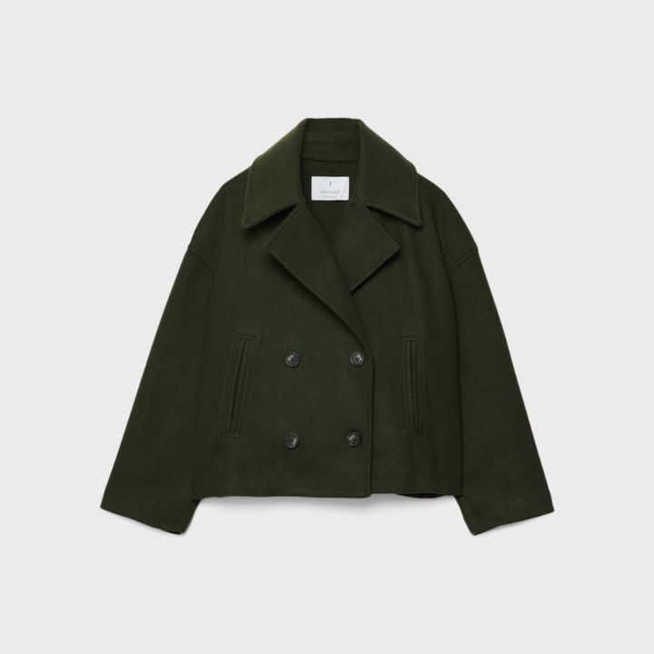 Women's Double-Breasted Short Jacket – Tailored Casual & Formal Style