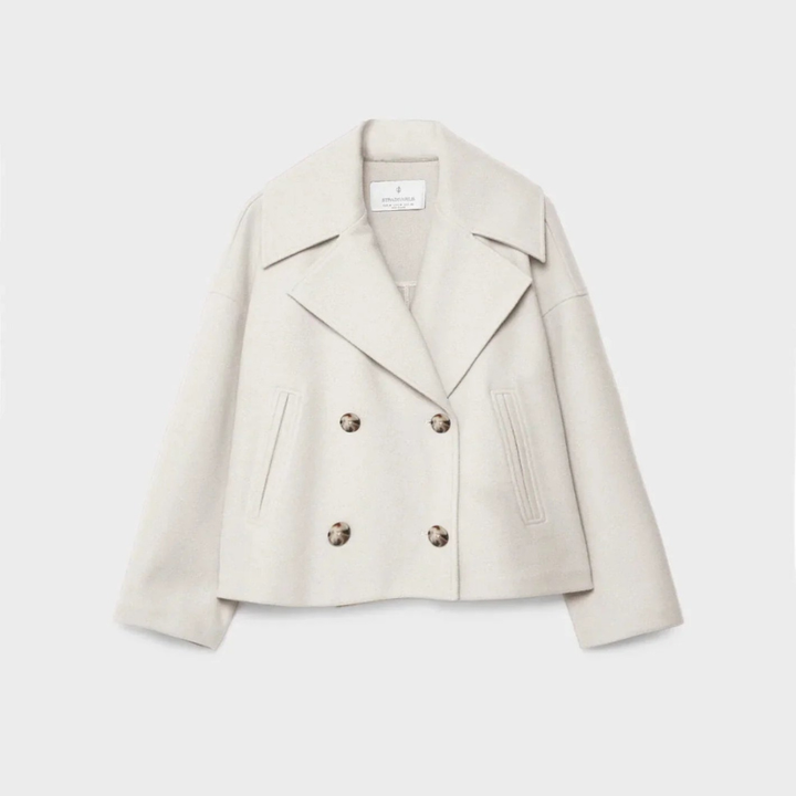 Women's Double-Breasted Short Jacket – Tailored Casual & Formal Style