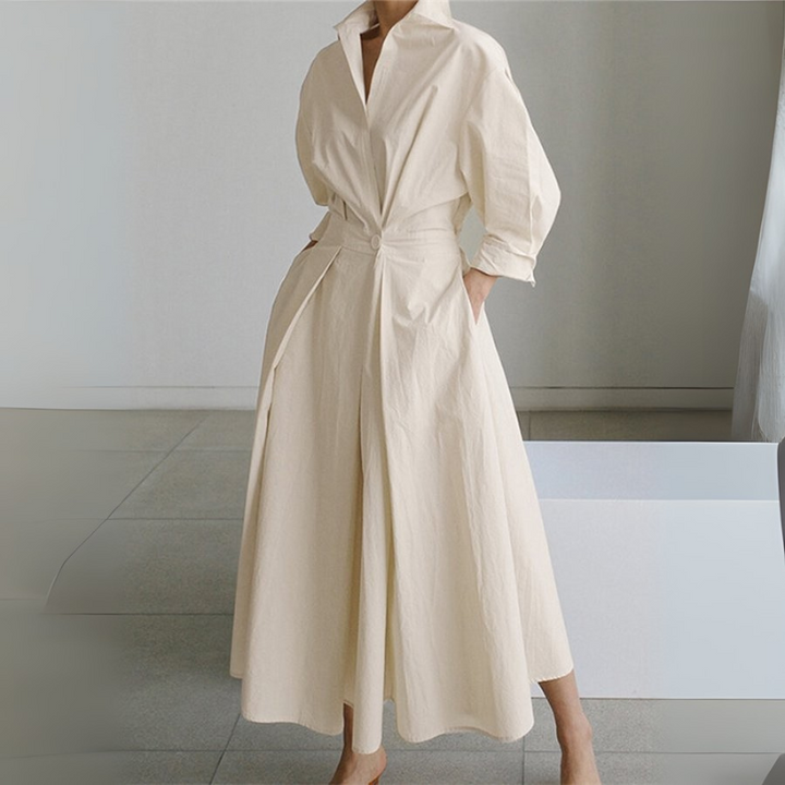Women's Elegant Pleated Cocktail Maxi Dress
