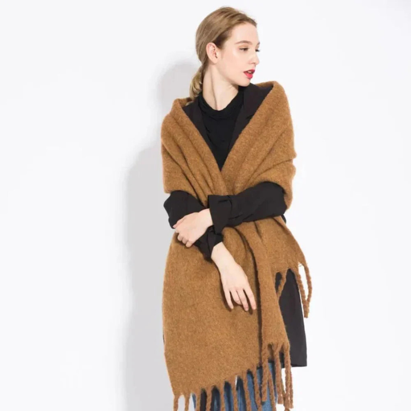 Women's Extra Long Cashmere Scarf – Winter Accessory