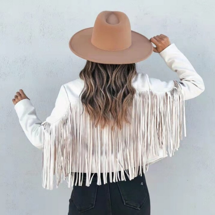 Women's Fringe Jacket for Chic Bohemian Style