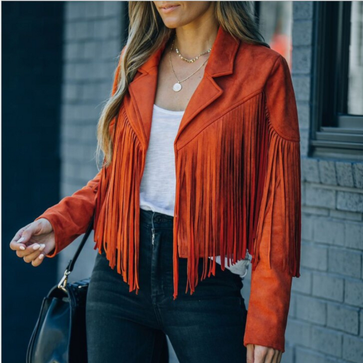 Women's Fringe Jacket for Chic Bohemian Style
